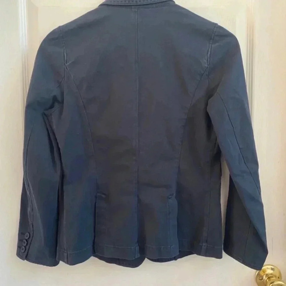 i blues by MaxMara Womens Navy Blue Khaki Blazer - Picture 5 of 8